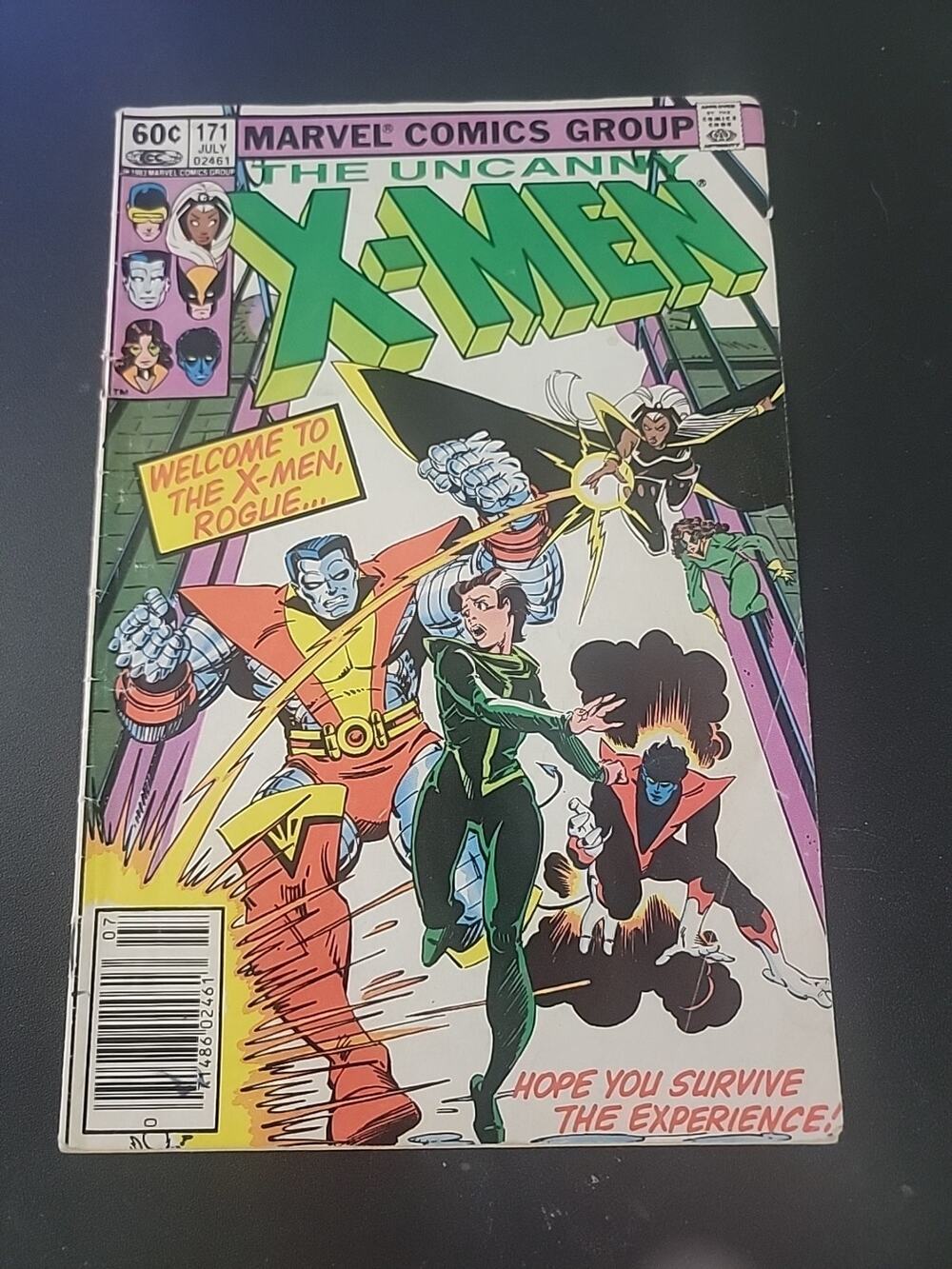 Uncanny X-Men # 171 - Rogue joins X-Men Newsstan (Marvel 1983) Key Walt Simonson